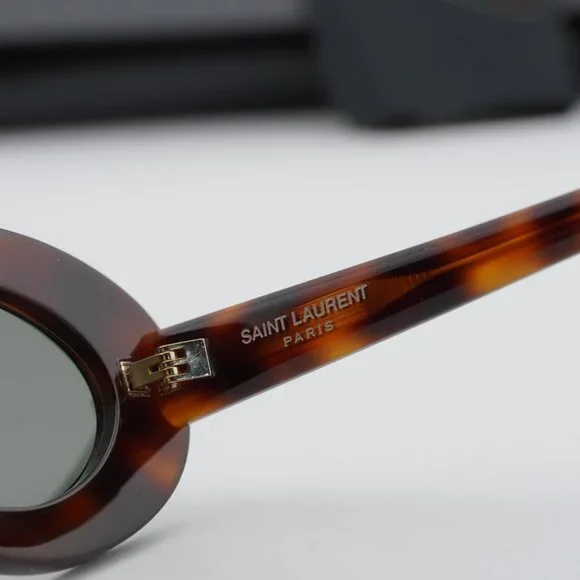 Saint Laurent SL 594 009 Oval Sunglasses - Havana/Grey